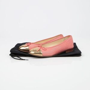 Two-tone Ballerina Flat Shoes Size